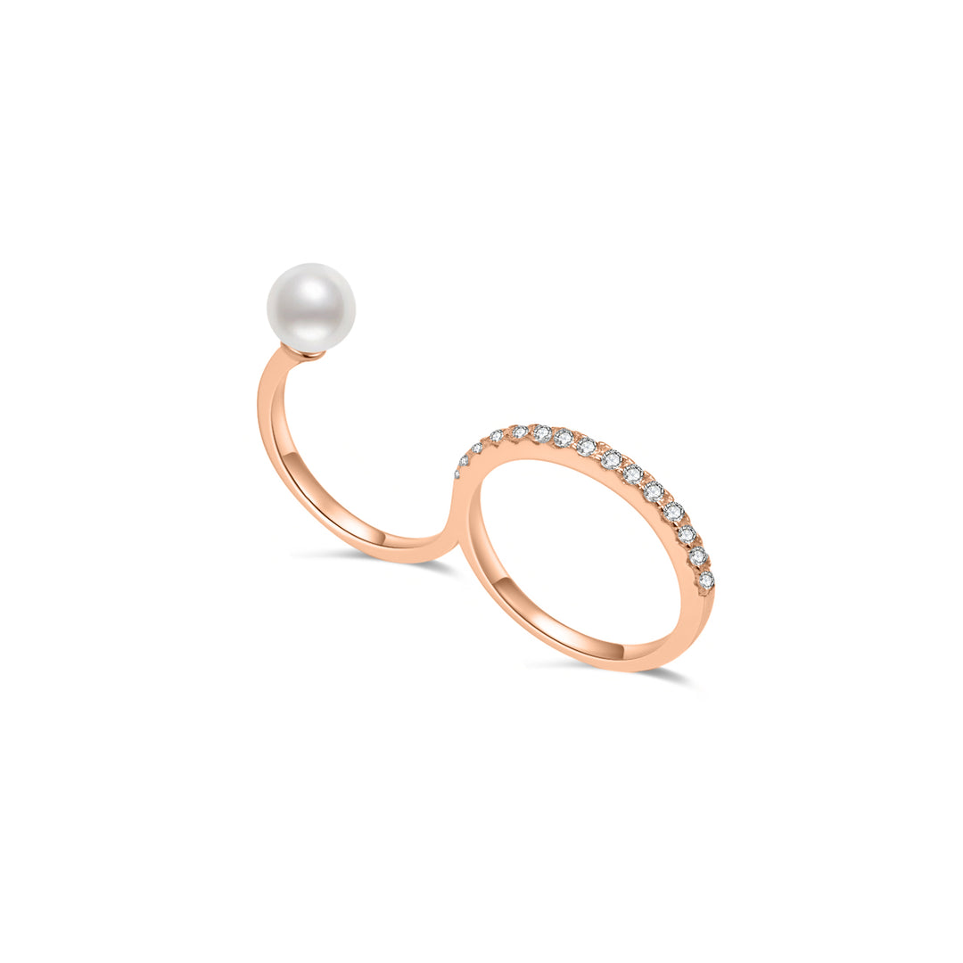 Top Grade Freshwater Pearl Ring WR00247 - PEARLY LUSTRE