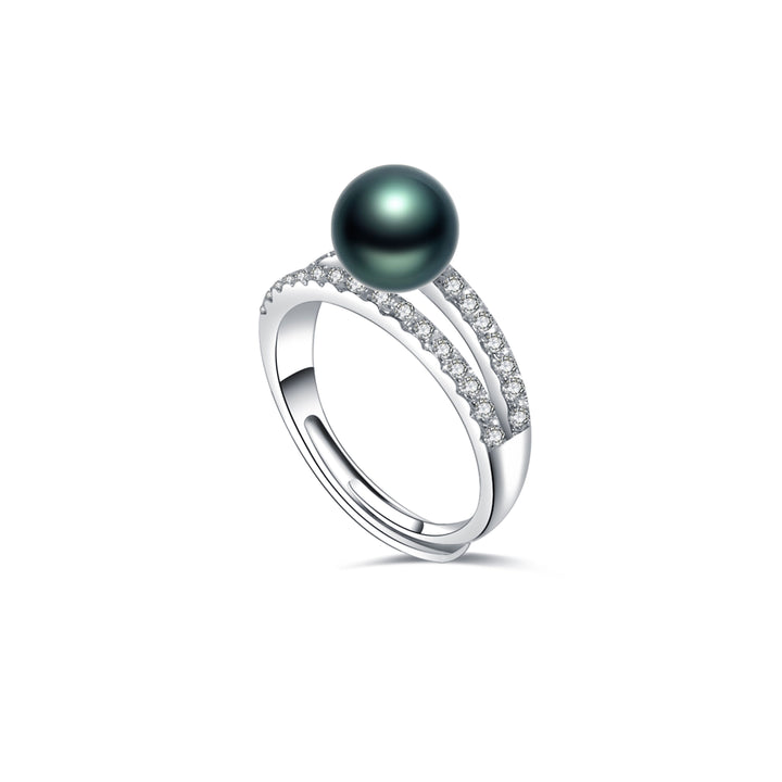 New Yorker Tahitian  Pearl Ring WR00250 - PEARLY LUSTRE