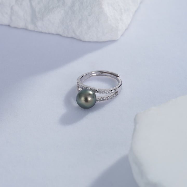 New Yorker Tahitian Pearl Ring WR00250 - PEARLY LUSTRE