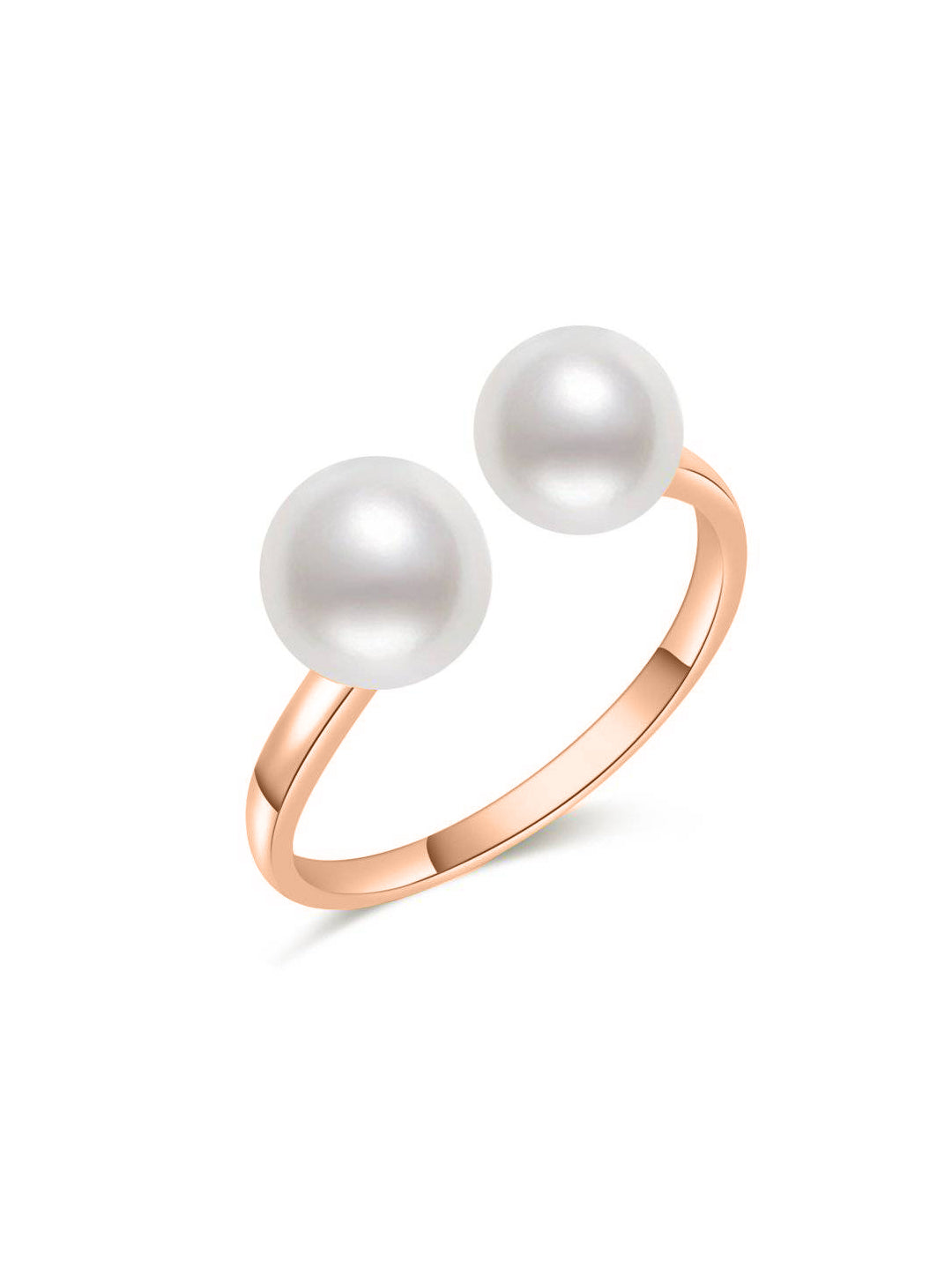 Anillo elegante con perlas de agua dulce WR00251