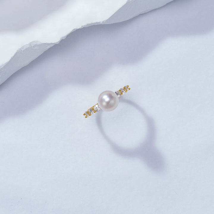 New Yorker Freshwater Pearl Ring WR00256 - PEARLY LUSTRE