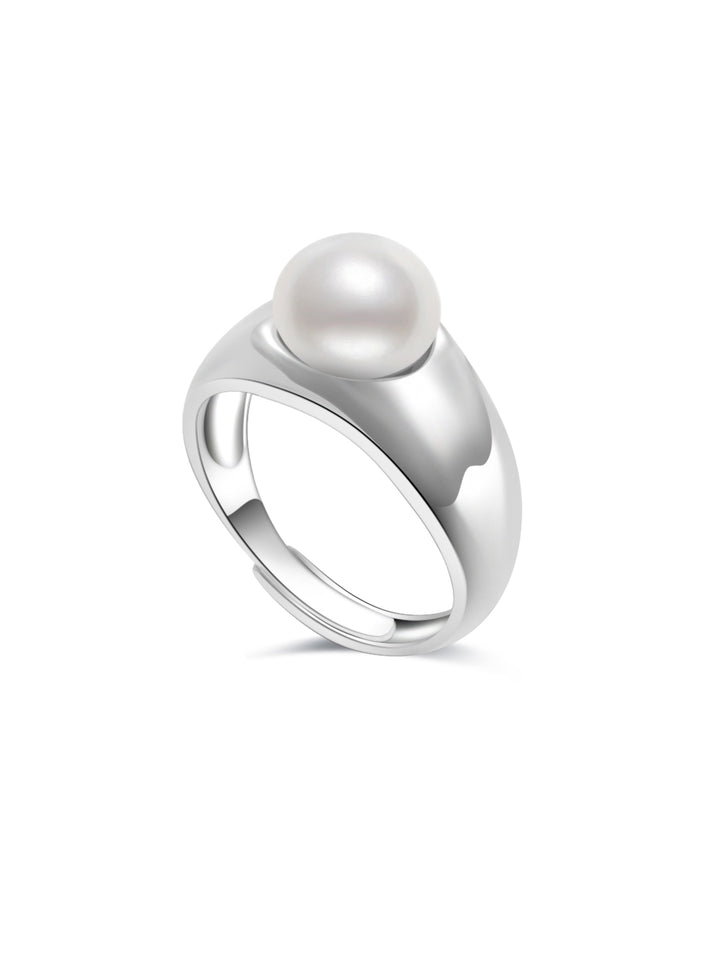 Anello di perle d'acqua dolce di prima qualità WR00258 | FLUIDO