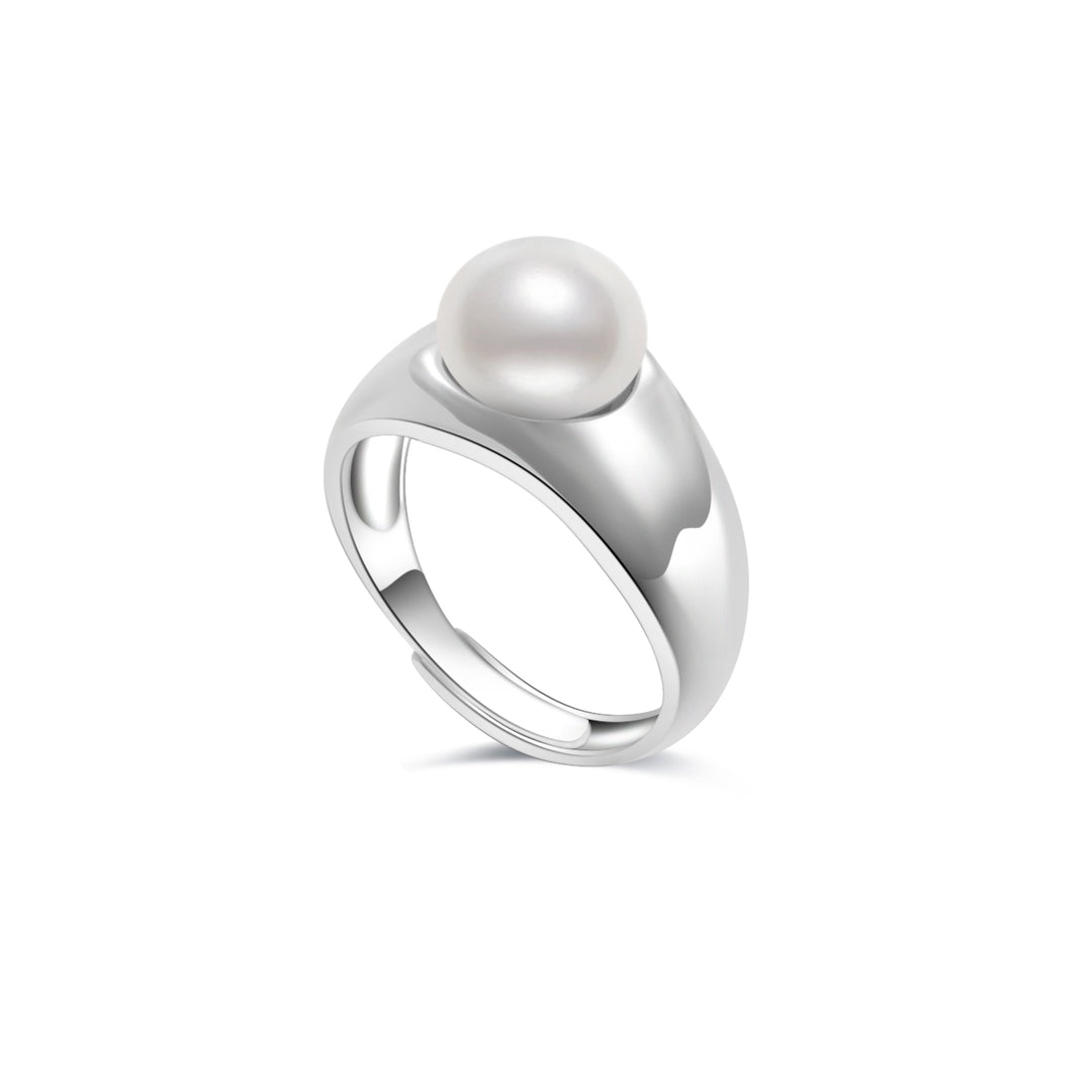 Top Grade Freshwater Pearl Ring WR00258 | FLUID - PEARLY LUSTRE