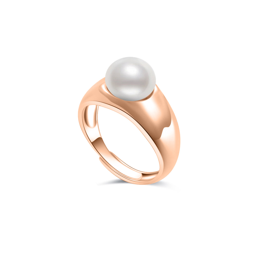 Top Grade Freshwater Pearl Ring WR00260 | FLUID - PEARLY LUSTRE