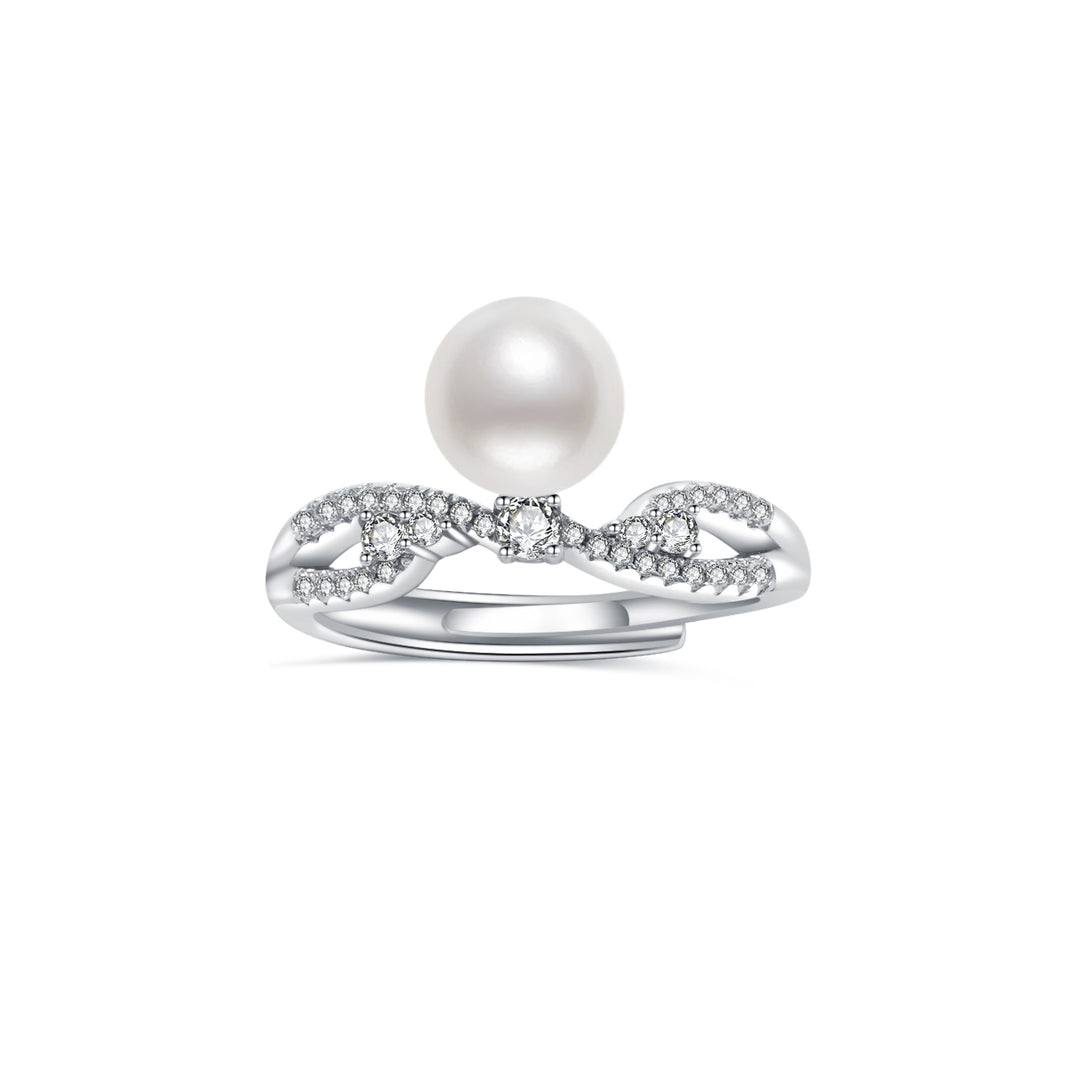 Top Grade Freshwater Pearl Ring WR00264 | STARRY - PEARLY LUSTRE