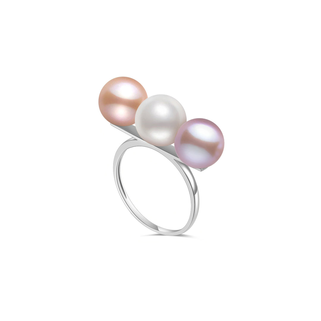 Top Grade  Freshwater Pearl Ring WR00269 - PEARLY LUSTRE