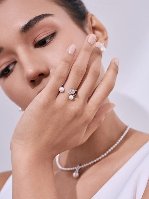顶级淡水珍珠戒指 WR00283 | EVERLEAF