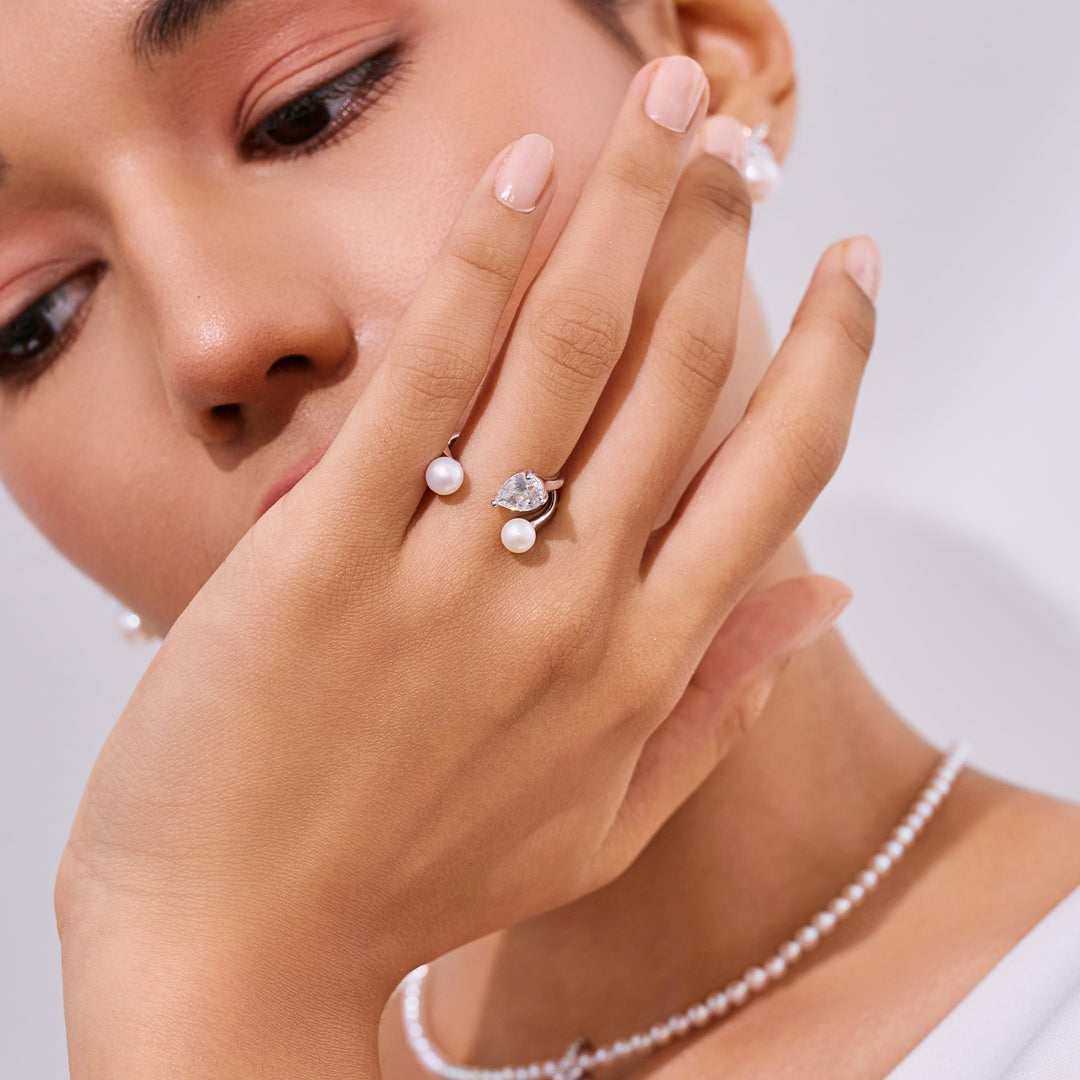 頂級淡水珍珠戒指 WR00283 | EVERLEAF