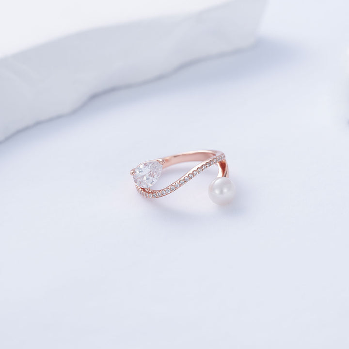 Top Grade Freshwater Pearl Ring WR00286 | EVERLEAF - PEARLY LUSTRE