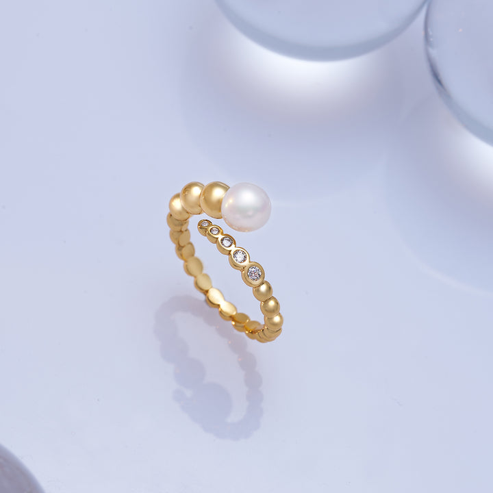 Top Grade Freshwater Pearl Ring WR00287 | BUBBLE