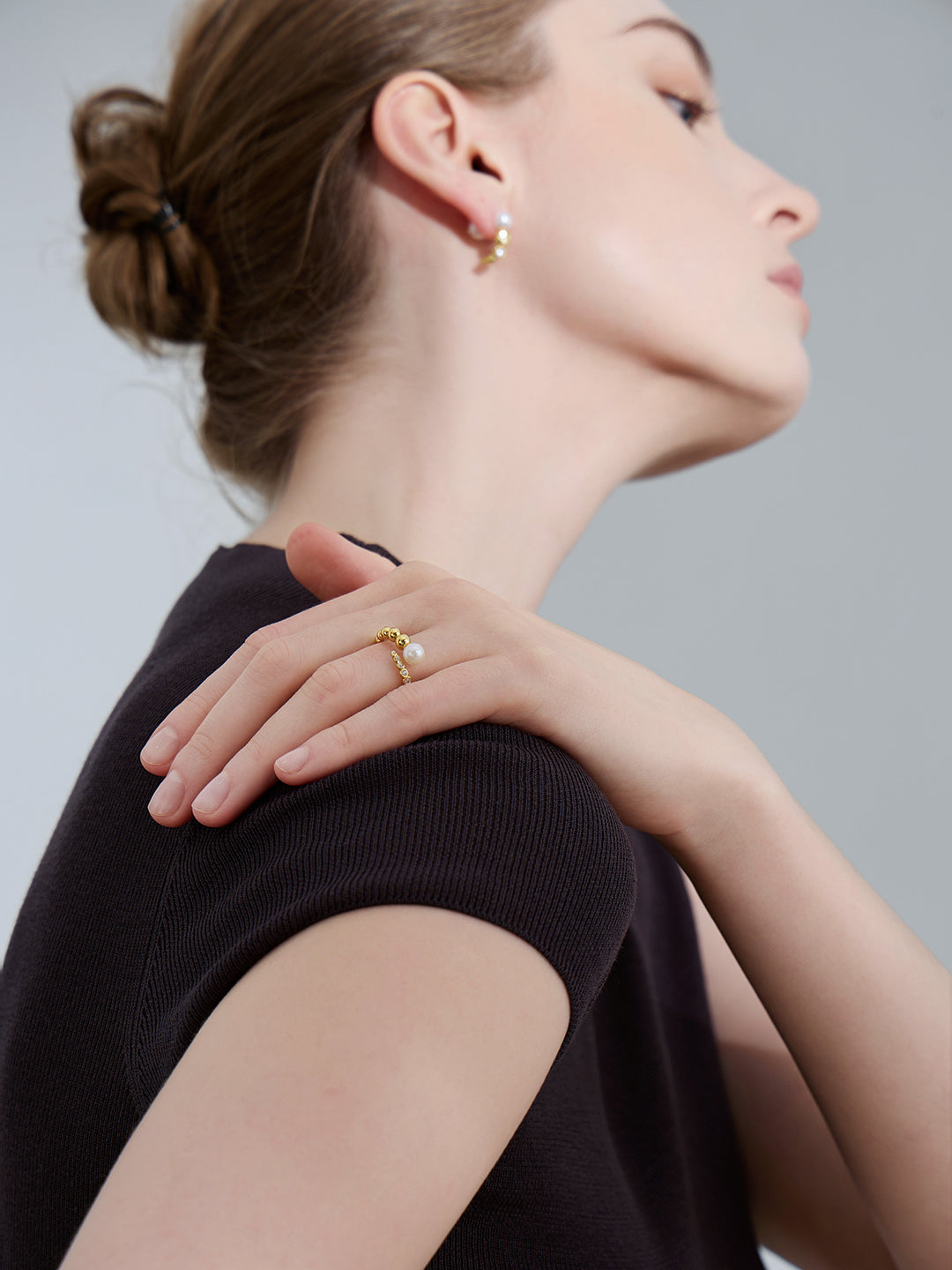 Top Grade Freshwater Pearl Ring WR00287 | BUBBLE