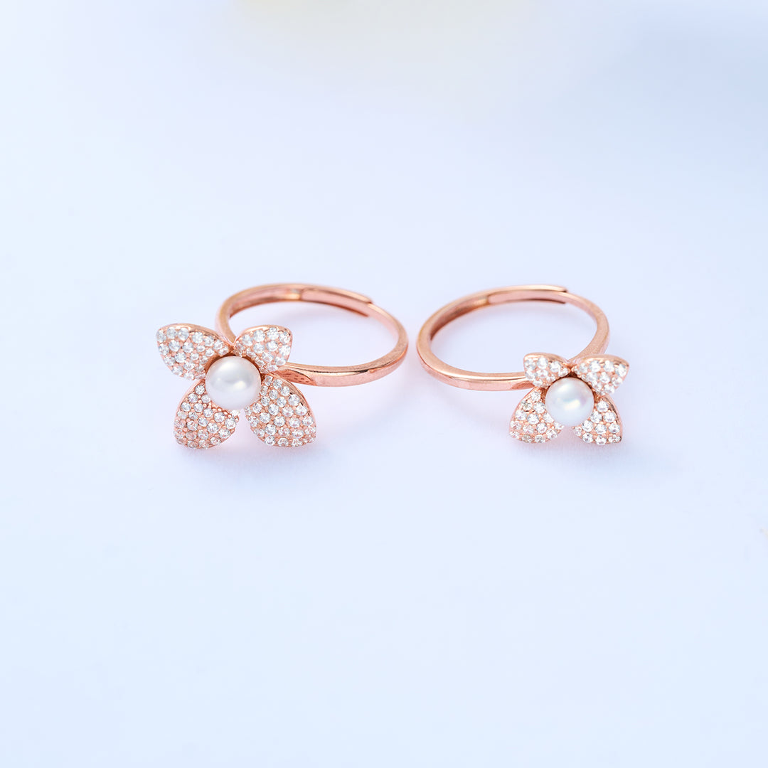 Anillos de perlas de agua dulce de grado superior WR00288 | ORQUÍDEA