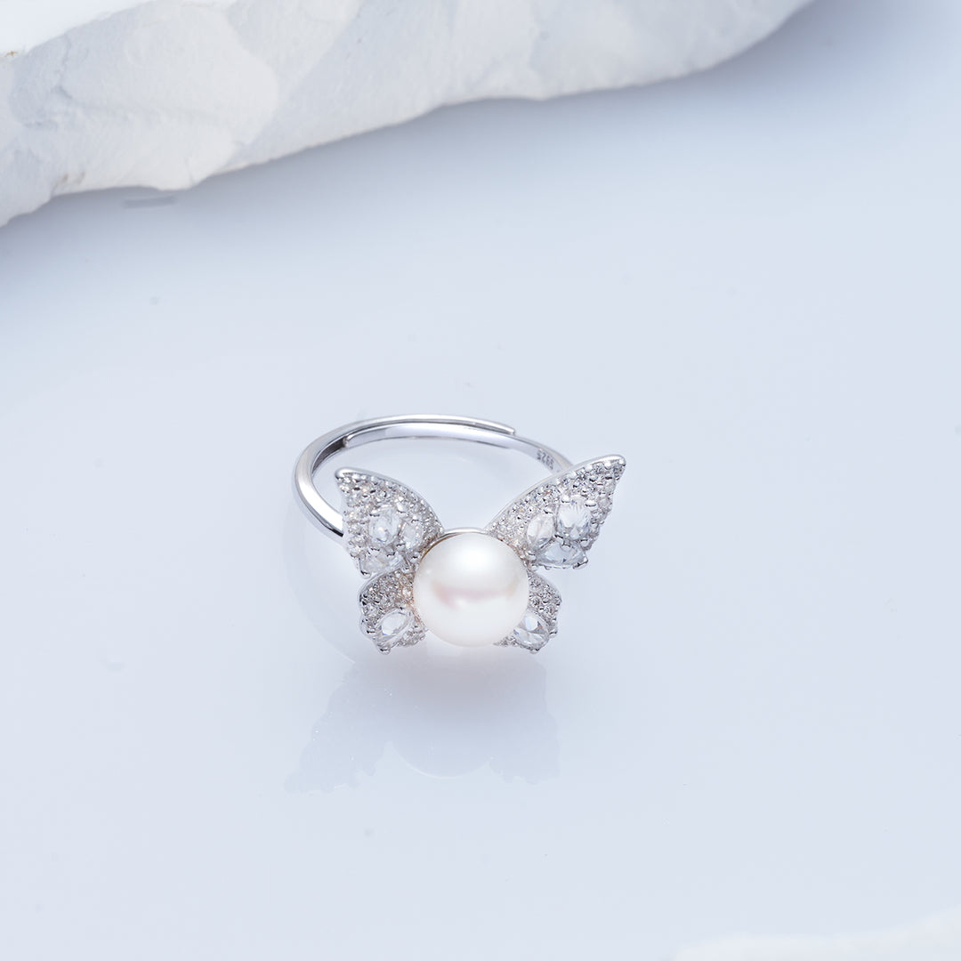 Top Grading Freshwater Pearl Ring WR00292 | GARDENS