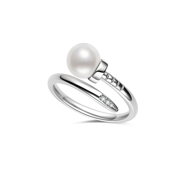 Bague en perles d'eau douce de qualité supérieure WR00294