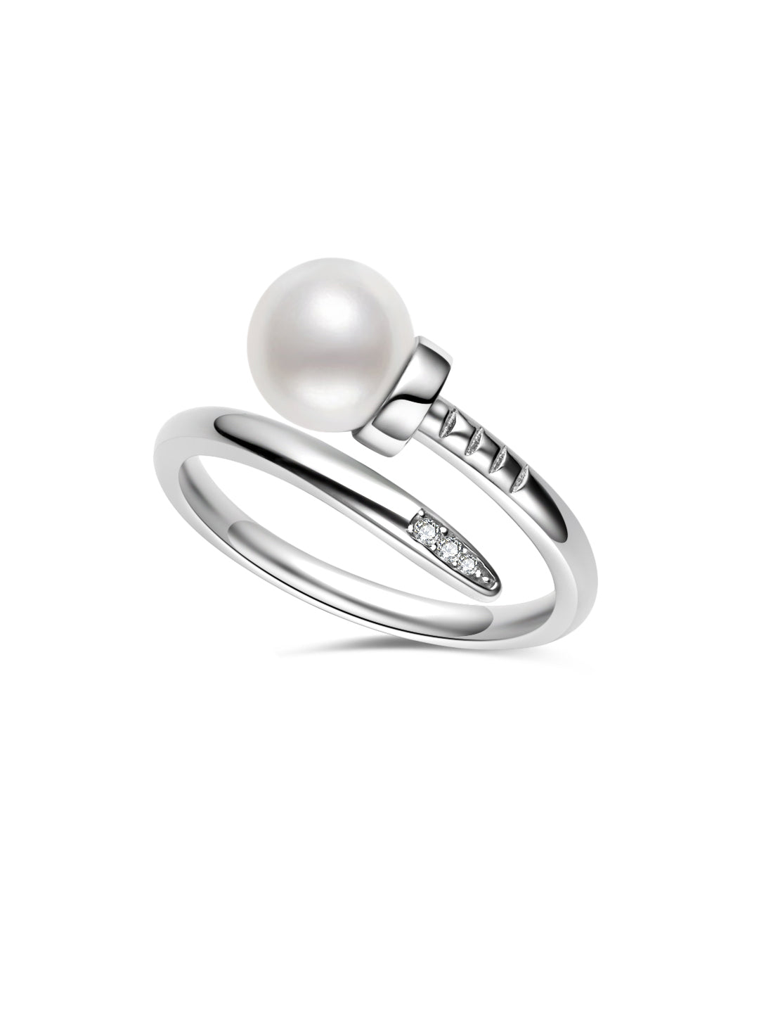 Bague en perles d'eau douce de qualité supérieure WR00294