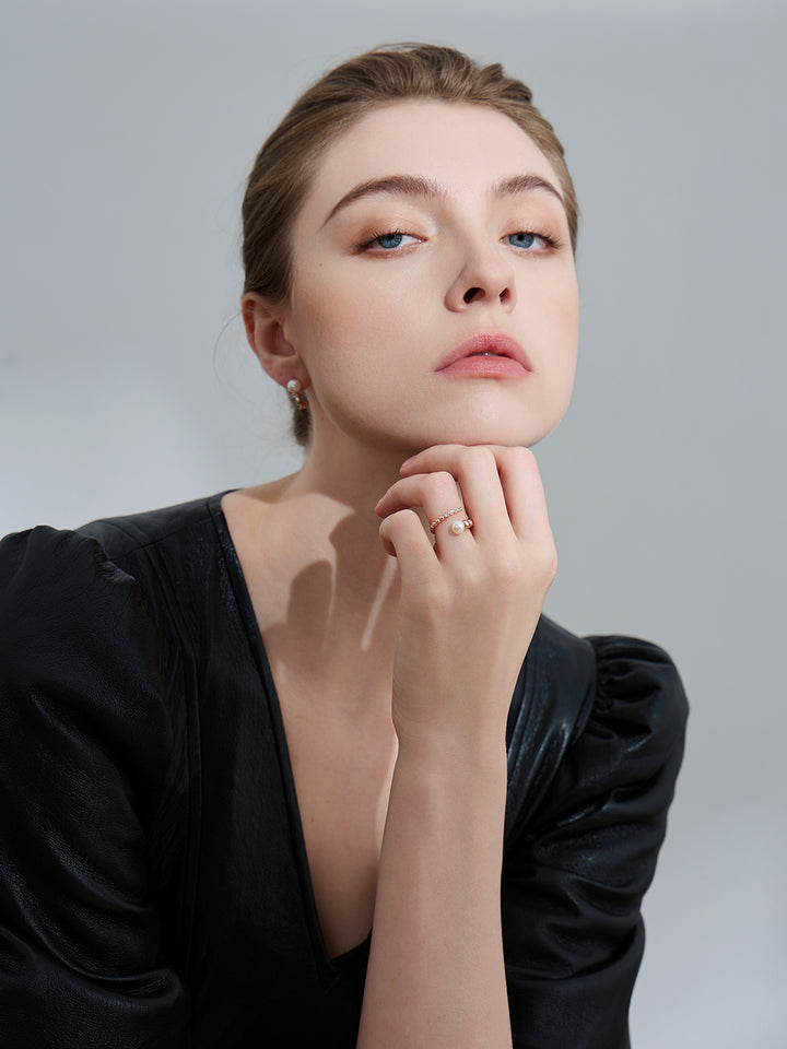 Top Grade Freshwater Pearl Ring WR00296 | BUBBLE