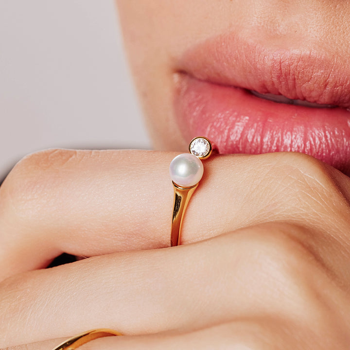 Top Grade Freshwater Pearl Ring WR00301 | BUBBLE