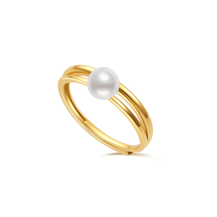 Anello con perla d'acqua dolce di prima qualità WR00299 | COLLEGARE