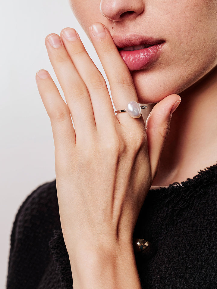 Baroque Freshwater Pearl Ring WR00300 | CLOUD