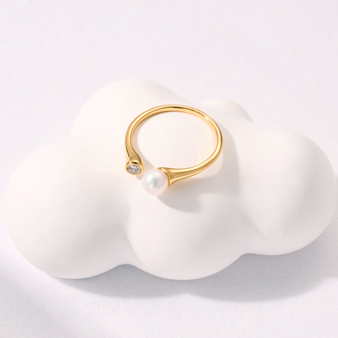 Top Grade Freshwater Pearl Ring WR00301 | BUBBLE