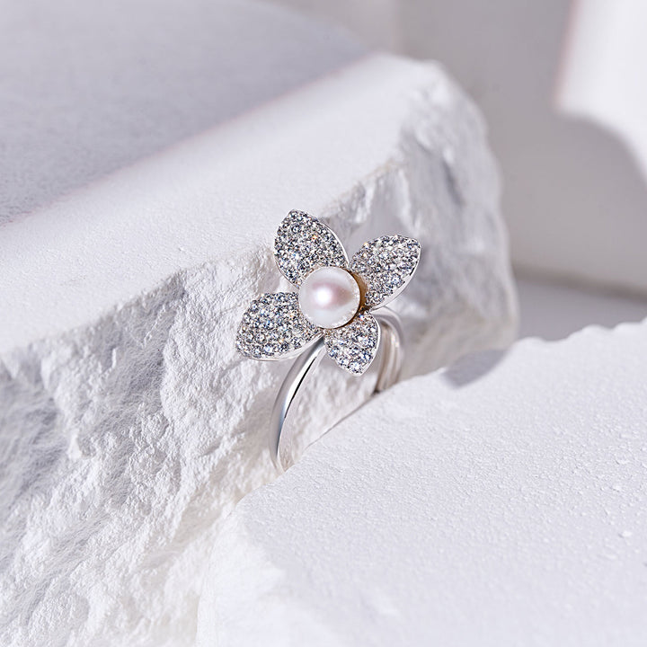Top Grade Freshwater Pearl Rings WR00303 | BLOOM - PEARLY LUSTRE