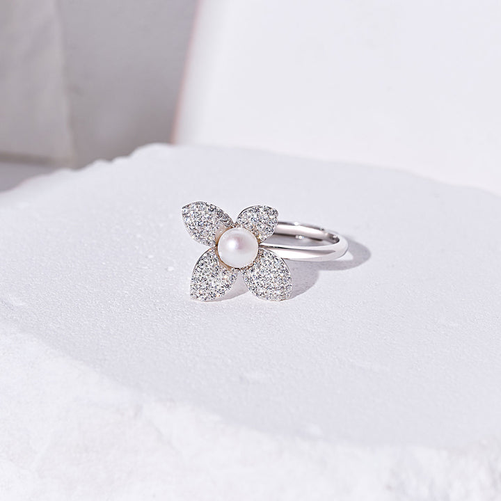 Top Grade Freshwater Pearl Rings WR00303 | BLOOM - PEARLY LUSTRE
