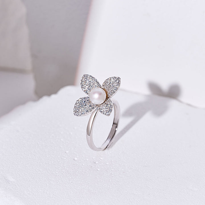 Top Grade Freshwater Pearl Rings WR00303 | BLOOM - PEARLY LUSTRE