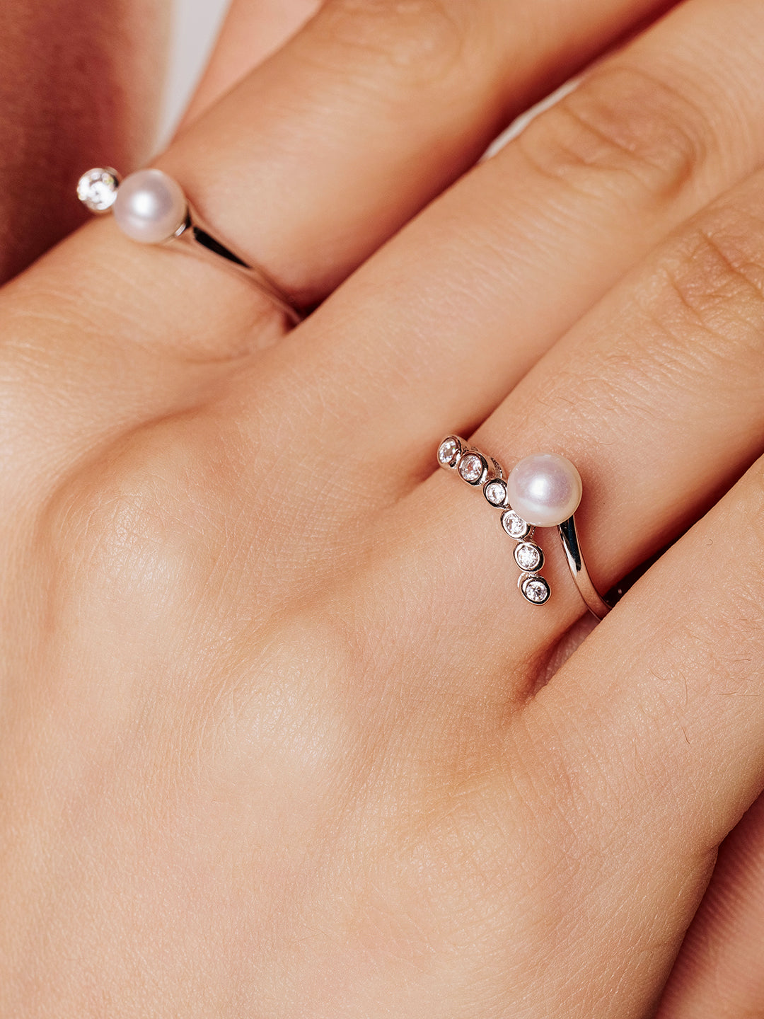 Top Grade Freshwater Pearl Ring WR00305 | BUBBLE