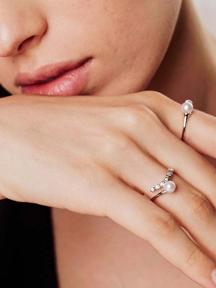 Top Grade Freshwater Pearl Ring WR00305 | BUBBLE