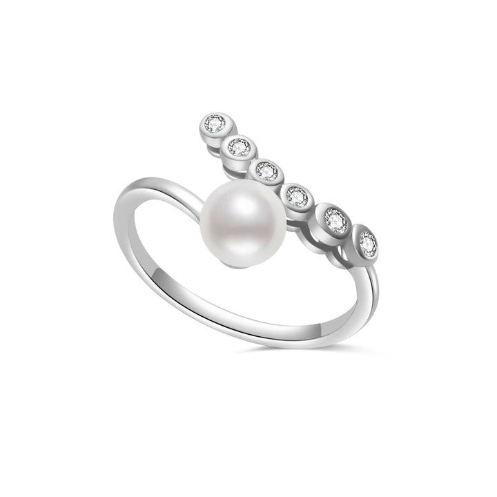 Bague en perles d'eau douce de qualité supérieure WR00304| BULLE