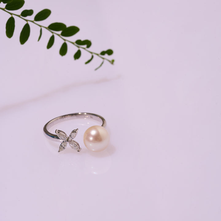 Cincin Mutiara Air Tawar Gred Tertinggi WR00310 | EVERLEAF