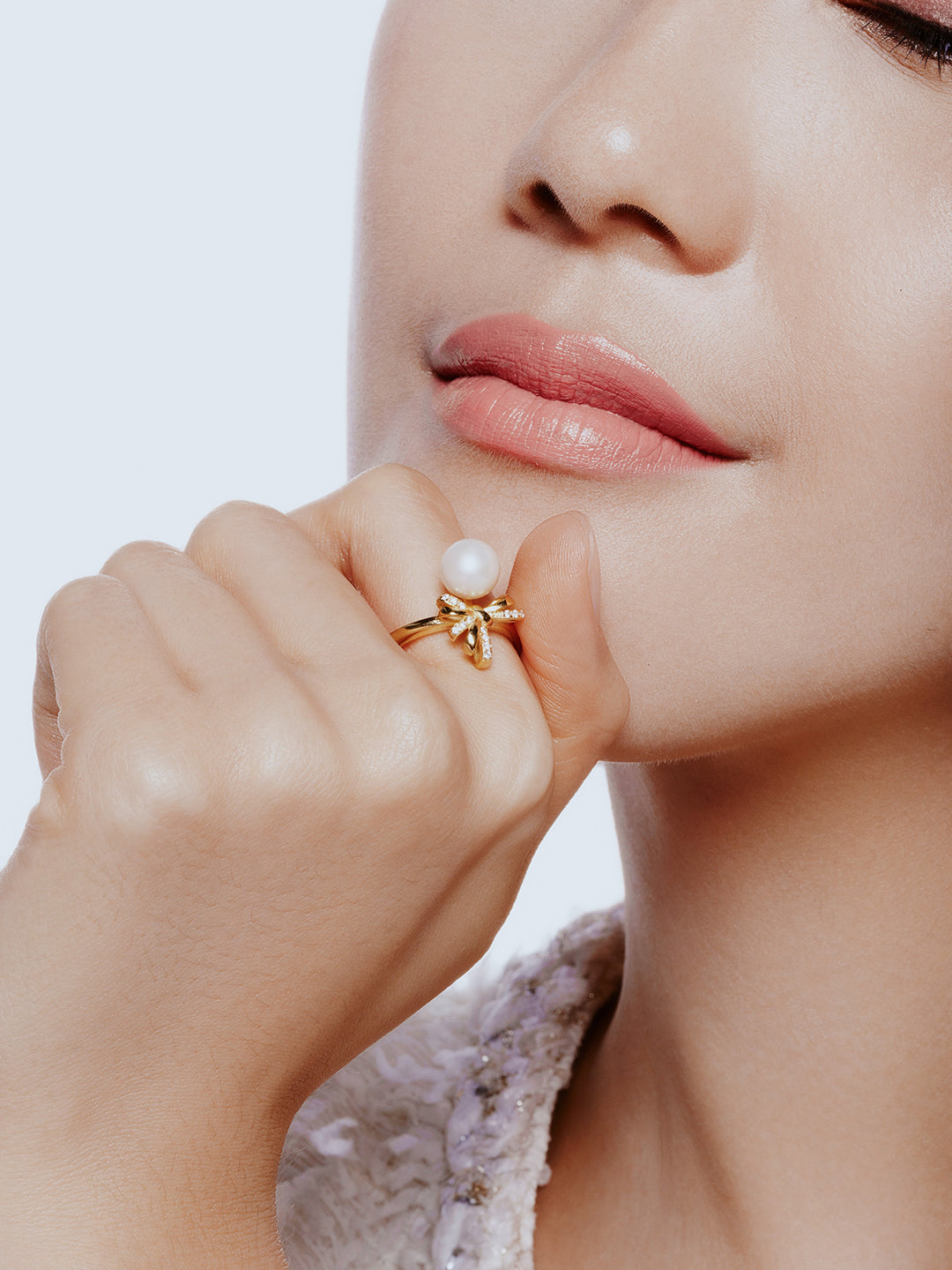 Anillo de perla de agua dulce WR00313 | CINTA