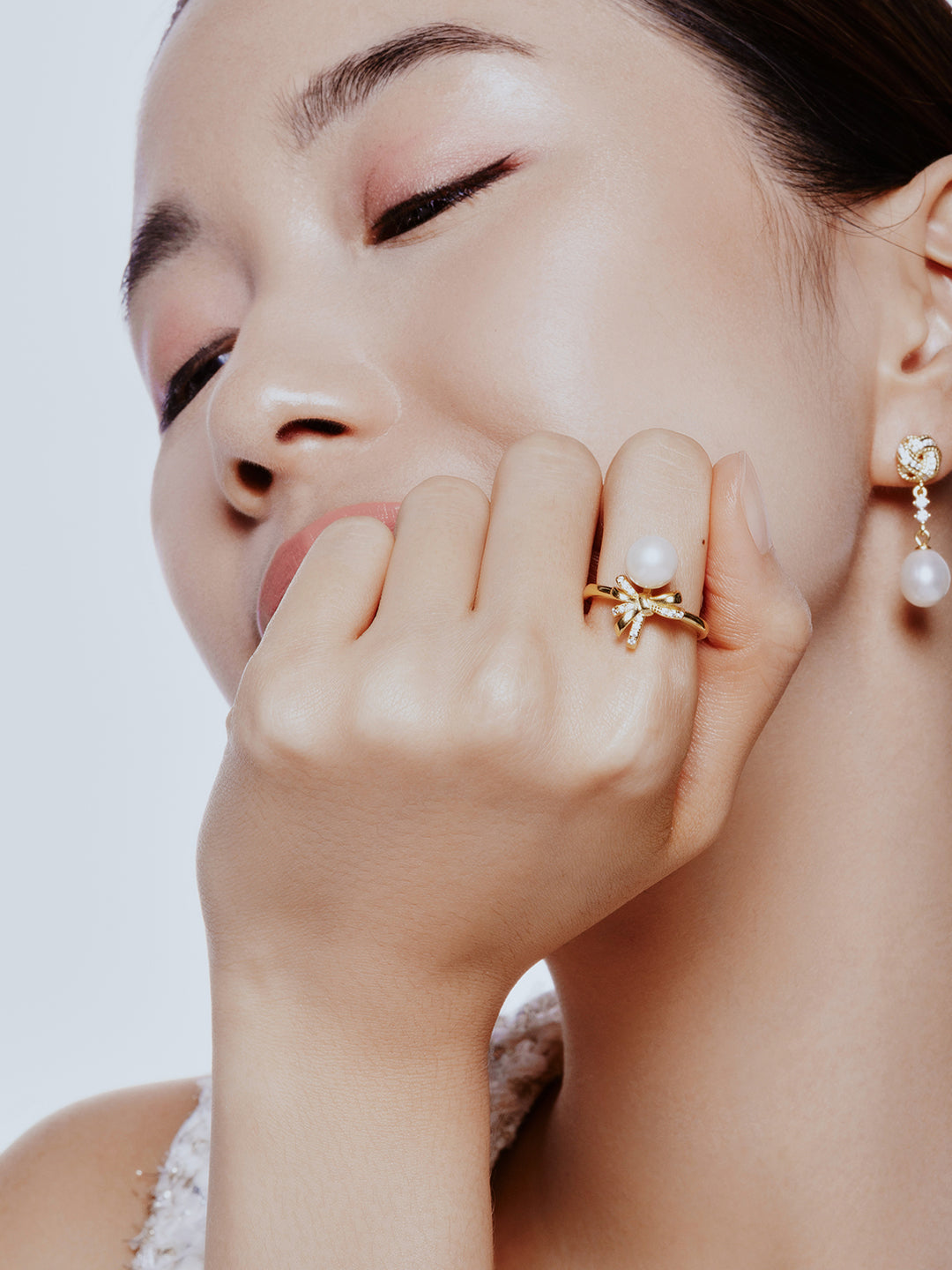 Anillo de perla de agua dulce WR00313 | CINTA