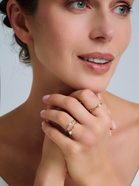 Bague en perles d&