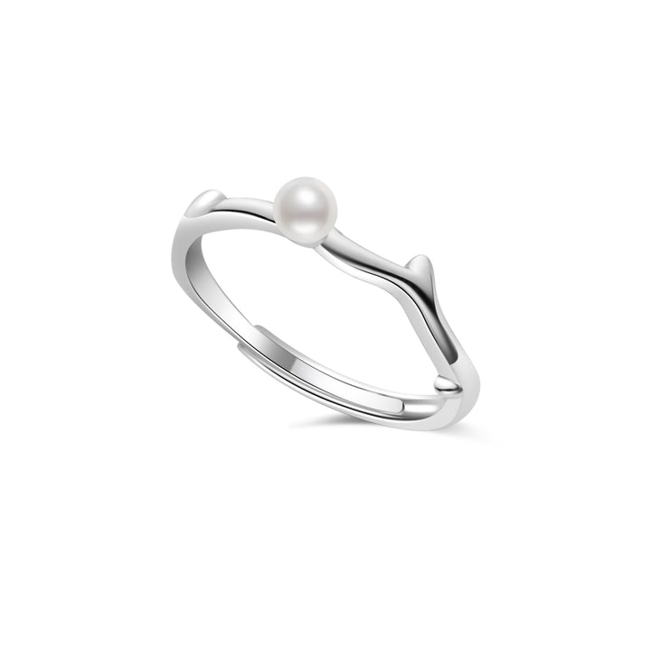 Anello con perla d'acqua dolce di grado superiore WR00316 | ROSA