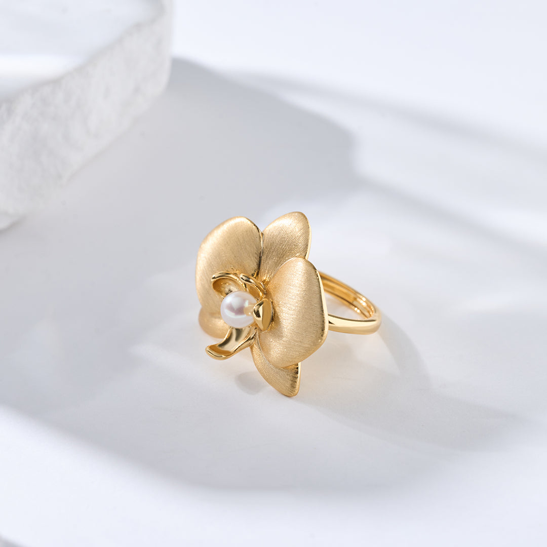 Anillos de Perlas de Agua Dulce de Alta Calidad WR00317 | ORQUÍDEA