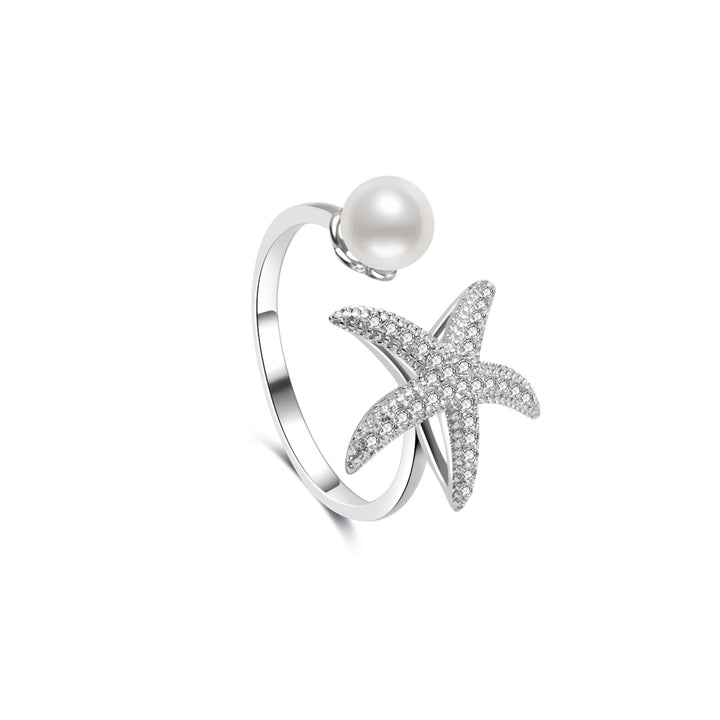 Anello in Perla d'Acqua Dolce di Alta Qualità WR00322 | STELLA MARINA