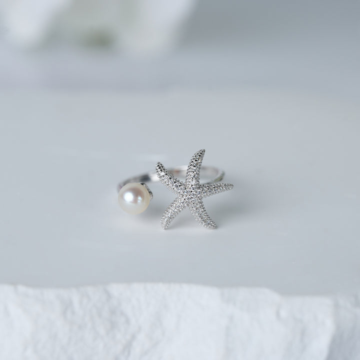 Top Grade Freshwater Pearl Ring WR00322 | STARFISH