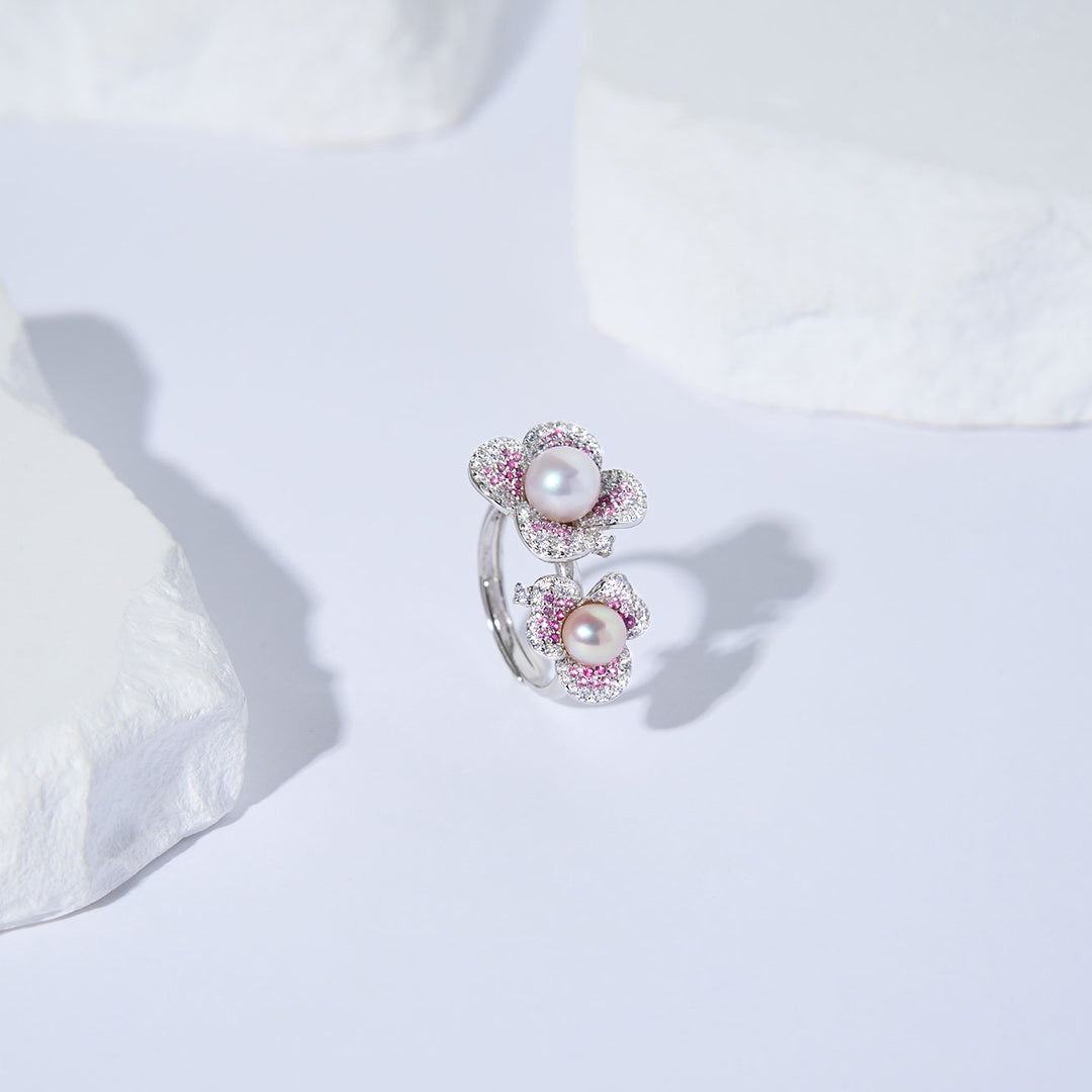 Top Grade Freshwater Pearl Rings WR00326 | BLOOM