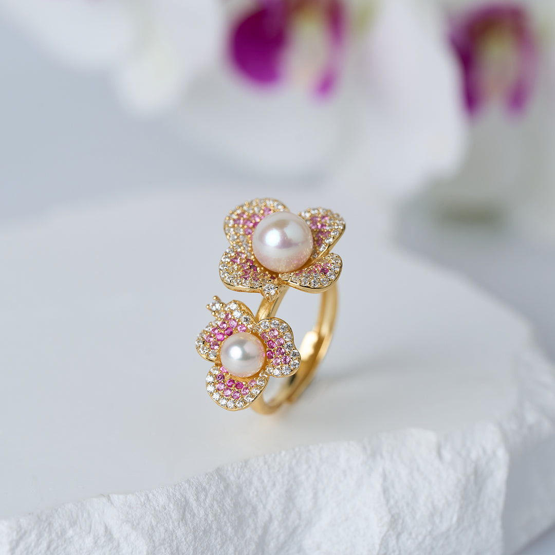 Top Grade Freshwater Pearl Rings WR00327 | GARDENS