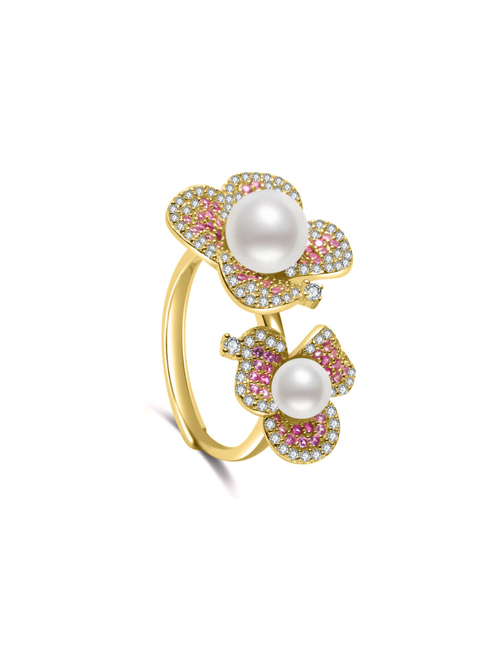 Anillos de Perlas de Agua Dulce de Primera Calidad WR00327 | BLOOM