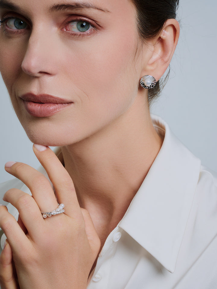 Bague en perle d&