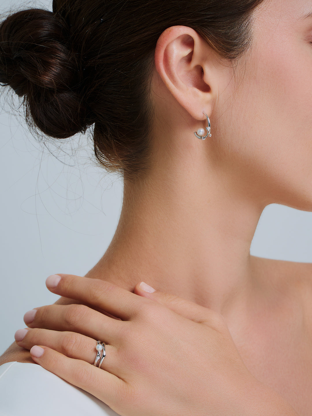 Top-Qualität Süßwasserperlen Duo Ring WR00329 | ROSE