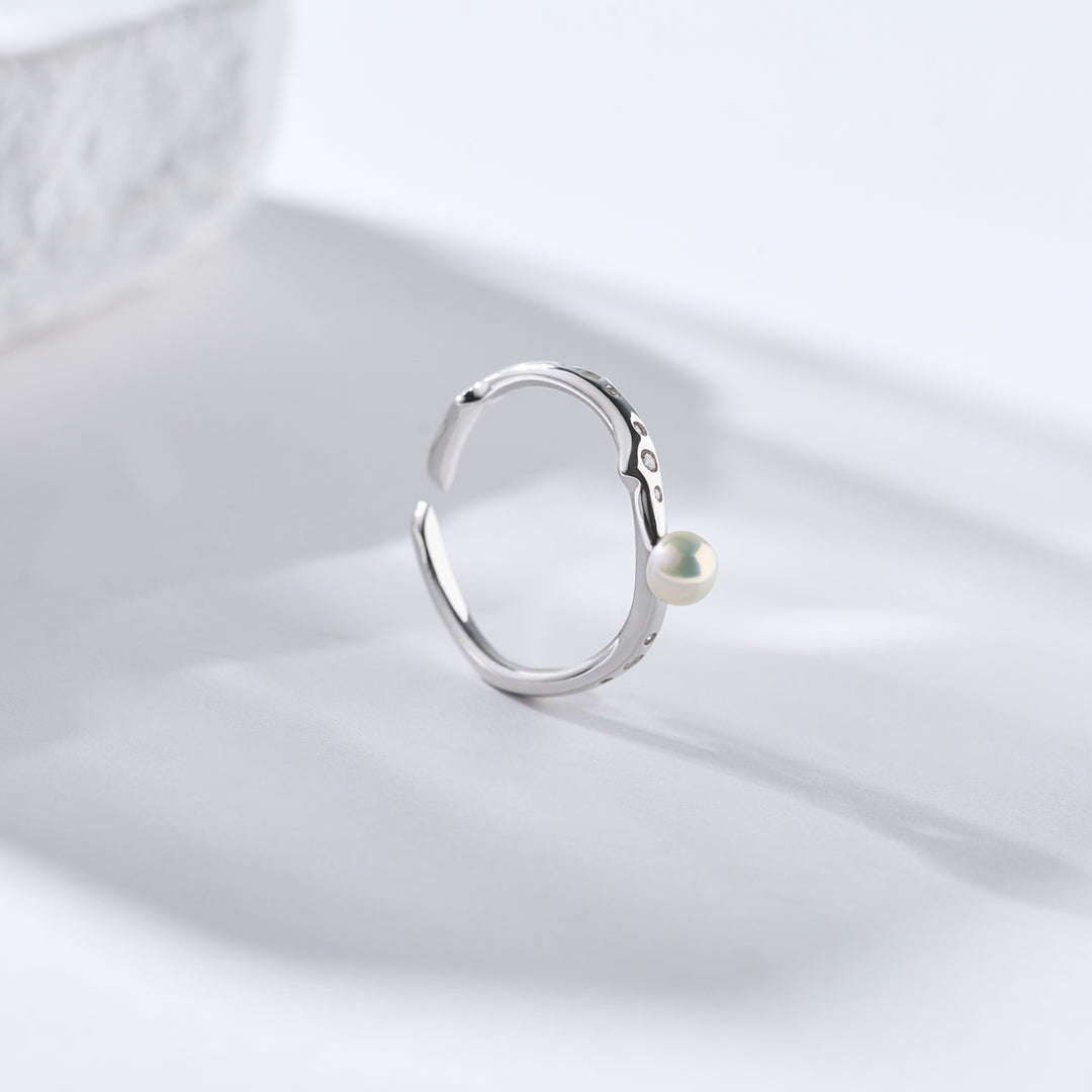 Top-Qualität Süßwasserperlen Duo Ring WR00329 | ROSE