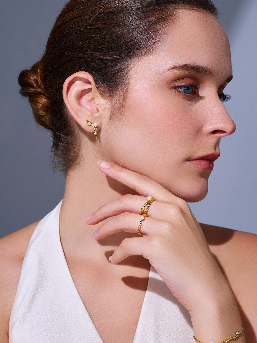 Top Grade Freshwater Pearl Earrings WE00902 |ROSE