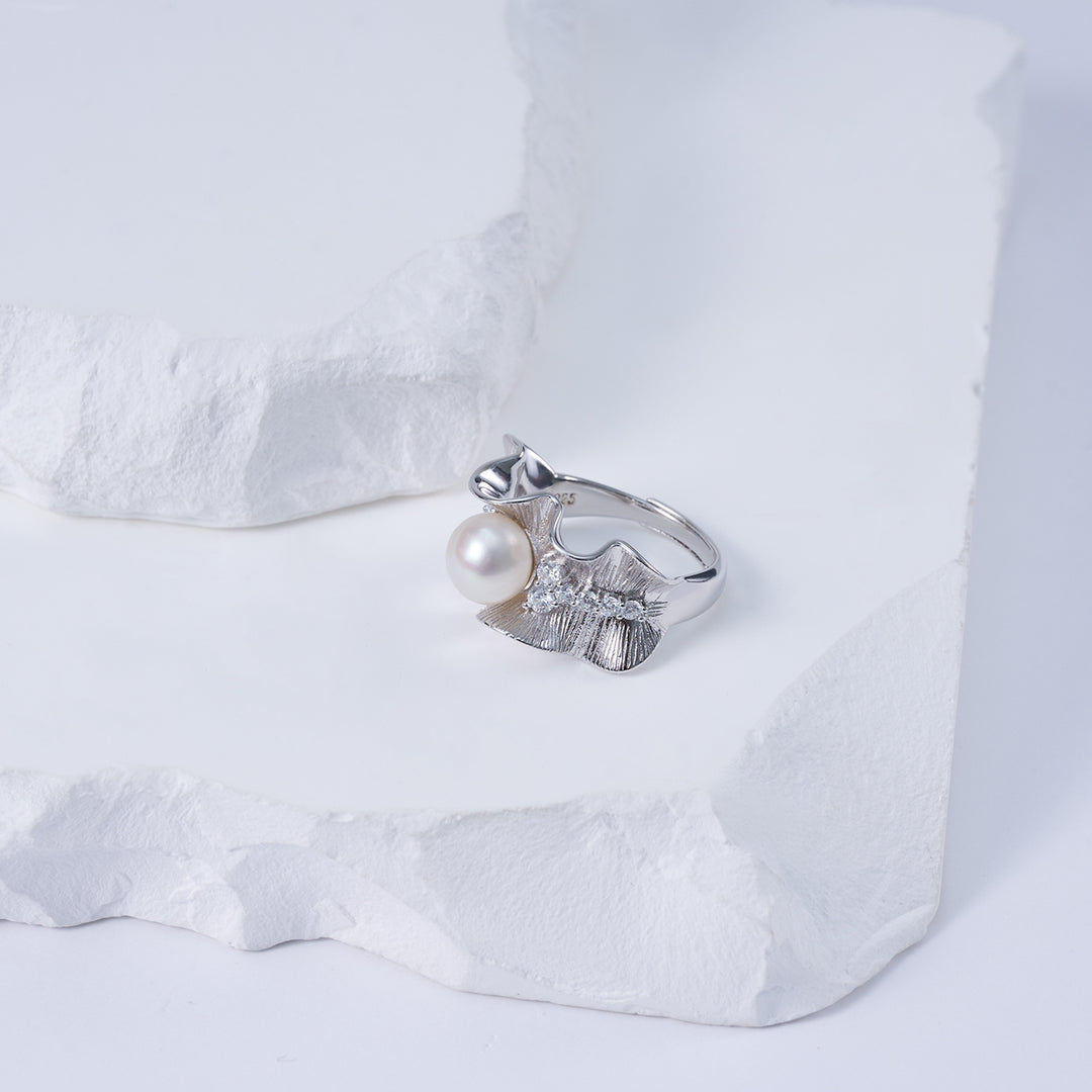 Anello in Perla d'Acqua Dolce di Alta Qualità WR00333