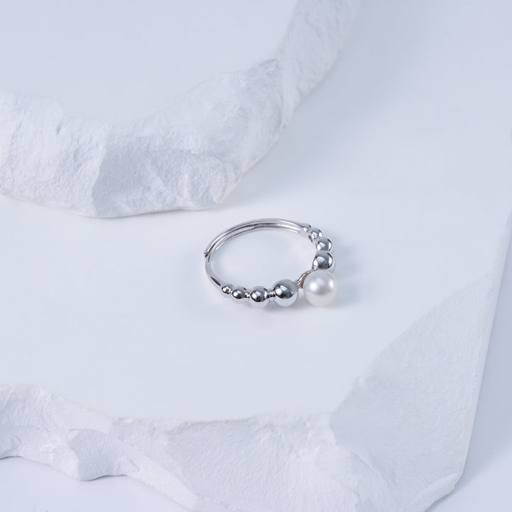 Bague en Perle d'Eau Douce de Haute Qualité WR00335 | BULLE