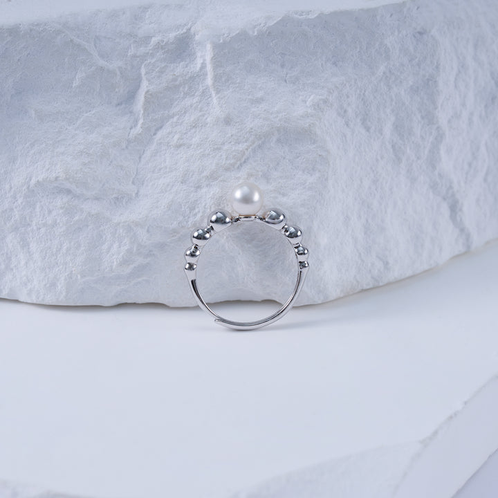 Bague en Perle d'Eau Douce de Haute Qualité WR00335 | BULLE