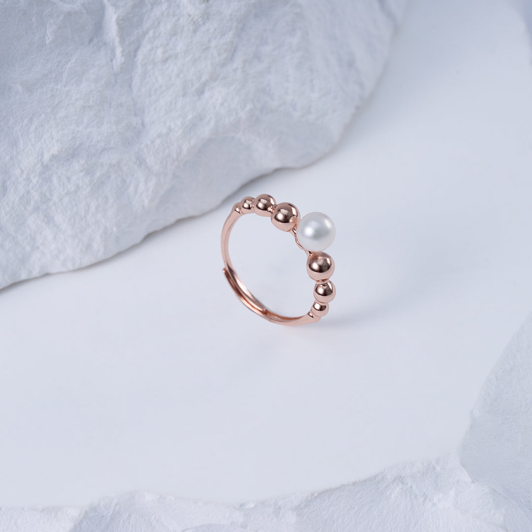 Bague en Perle d'Eau Douce de Haute Qualité WR00336 | BULLE