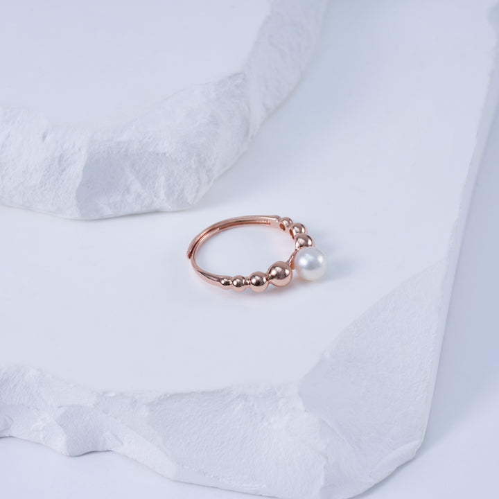 Bague en Perle d'Eau Douce de Haute Qualité WR00336 | BULLE